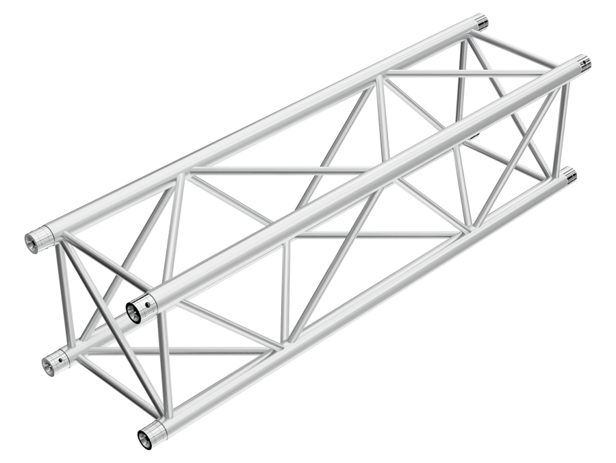 PT44 | Large square alu spigoted truss 390 x 390 mm Prolyte compatible | trussaluminium – for all your aluminium truss needs