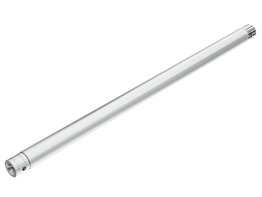 PT31 | Single aluminum tube 50 x 2 mm with conical connector fittings | trussaluminium – for all your aluminium truss needs