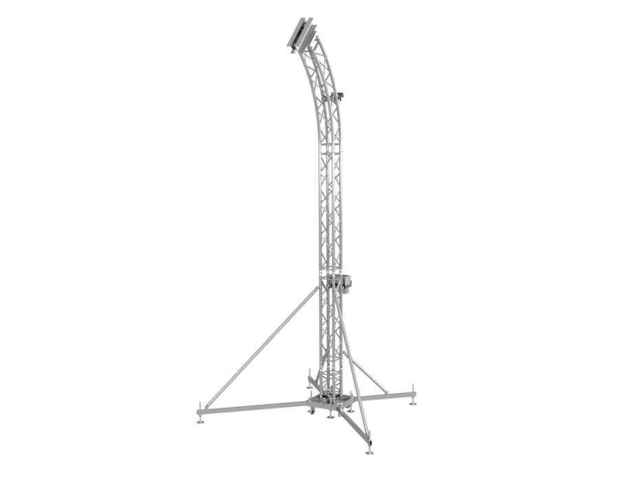 PA TOWER 05 | 20ft (6m) aluminum line array support tower - 660Lb (300Kg) capacity | TrussGear – for all your aluminum truss needs