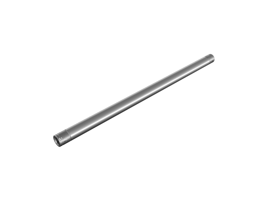 FT31 | Single aluminum tube 50 x 2 mm with conical connector fittings | TrussGear – for all your aluminum truss needs