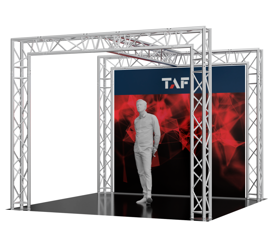 5103 | 10x8x10ft (3x2.5x3m) aluminum truss exhibition booth | TrussGear – for all your aluminum truss needs