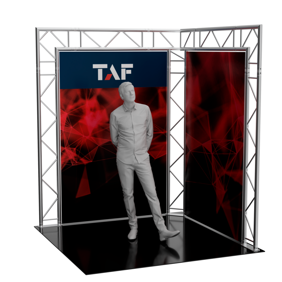 5001 | 6.5x8x6.5ft (2x2.5x2m) aluminum truss exhibition display structure | TrussGear – for all your aluminum truss needs
