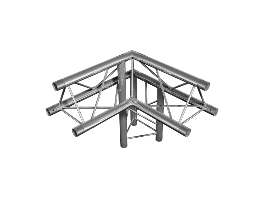 FT Truss  | FT23  | 3-way 90° corner apex up right | TrussGear – for all your aluminum truss needs
