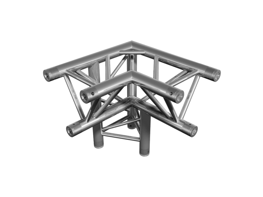FT Truss  | FT33  | 3-way 90° corner apex down  left | TrussGear – for all your aluminum truss needs