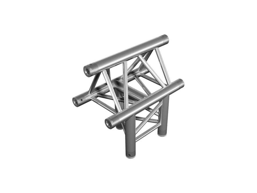 FT Truss  | FT33  | 3-way horizontal T-junction apex up | TrussGear – for all your aluminum truss needs