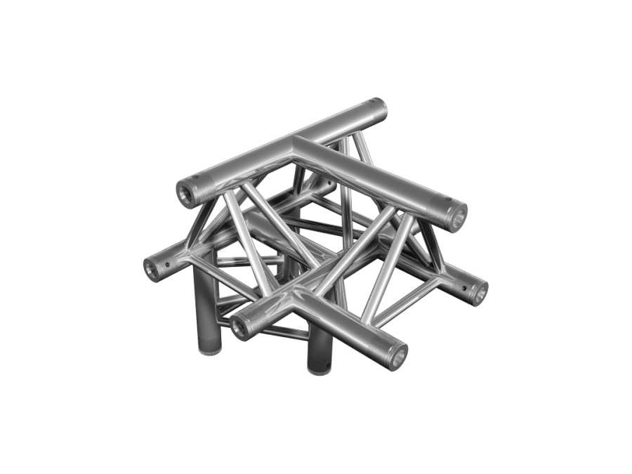 FT Truss  | FT33  | 4-way T-junction apex up | TrussGear – for all your aluminum truss needs