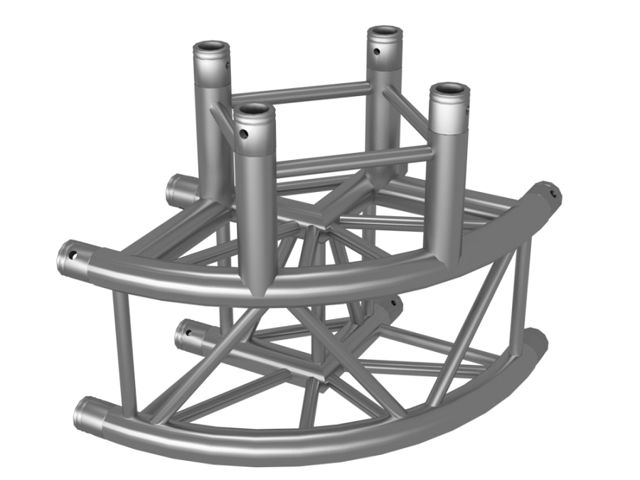 FT Truss  | FT34  | 3-way 90° corner rounded | TrussGear – for all your aluminum truss needs