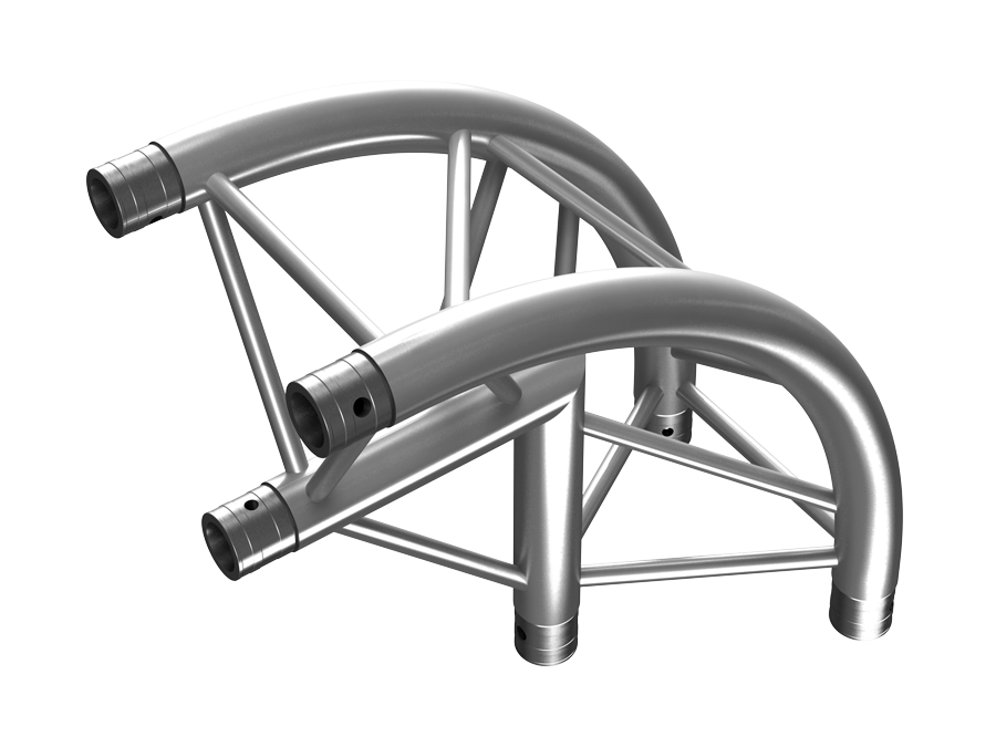 PT Truss  | PT33  | 2-way 90° corner apex in rounded | trussaluminium – for all your aluminium truss needs
