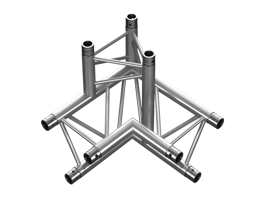 PT Truss  | PT33  | 3-way 90° corner apex up right | trussaluminium – for all your aluminium truss needs