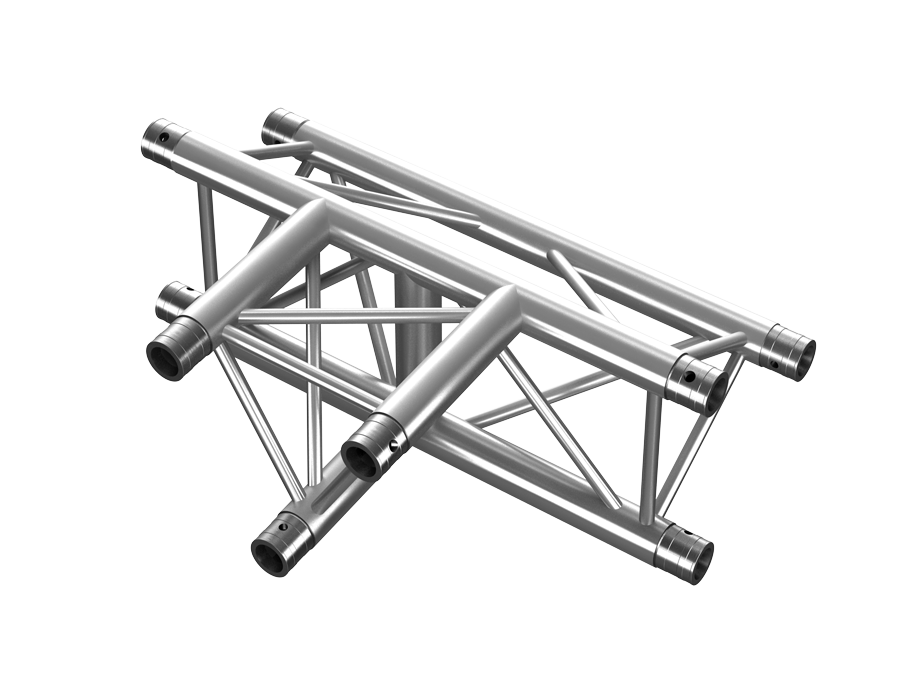 PT Truss  | PT33  | 3-way horizontal T-junction apex up 0,71 x 0,5m | trussaluminium – for all your aluminium truss needs