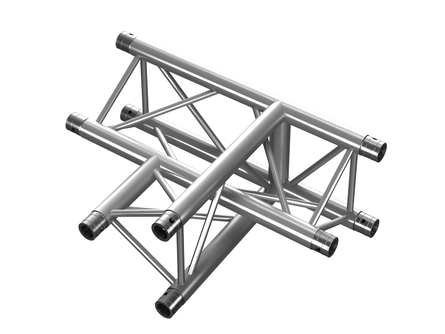 PT Truss  | PT33  | 3-way vertical T-junction apex down  0,71 x 0,5m | trussaluminium – for all your aluminium truss needs