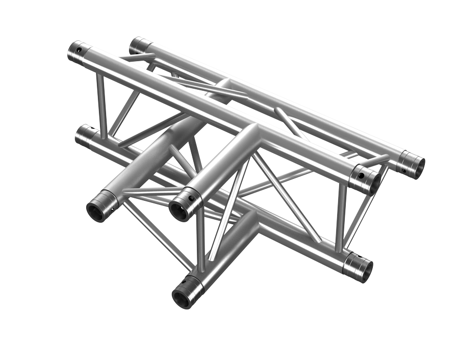 PT Truss  | PT33  | 3-way vertical T-junction apex up 0,71 x 0,5 m | trussaluminium – for all your aluminium truss needs